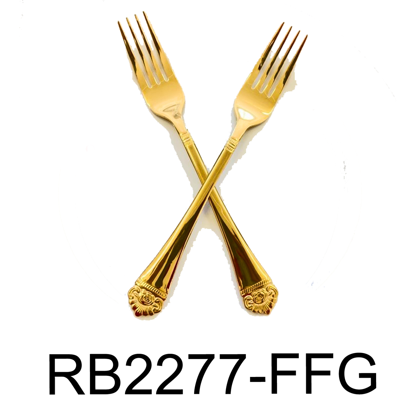 12 PC Flower Design Dinner Fork Set