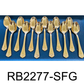 12 PC Flower Design Dinner Spoon Set