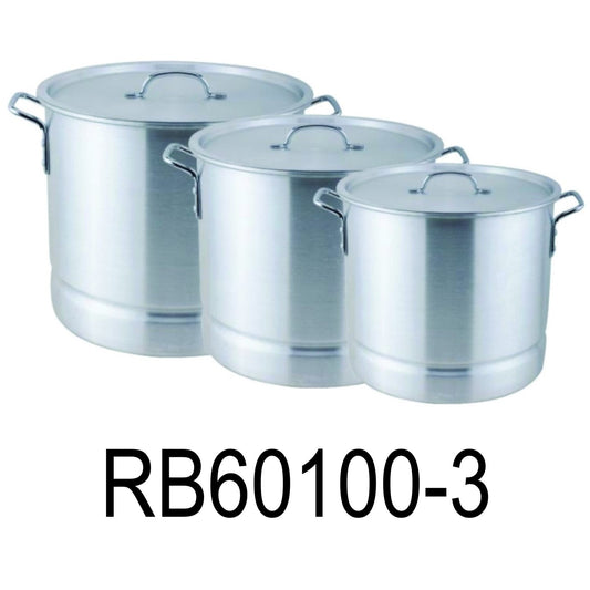 9 PC Tamales Aluminum Stock Pot Set With Steamer Rack