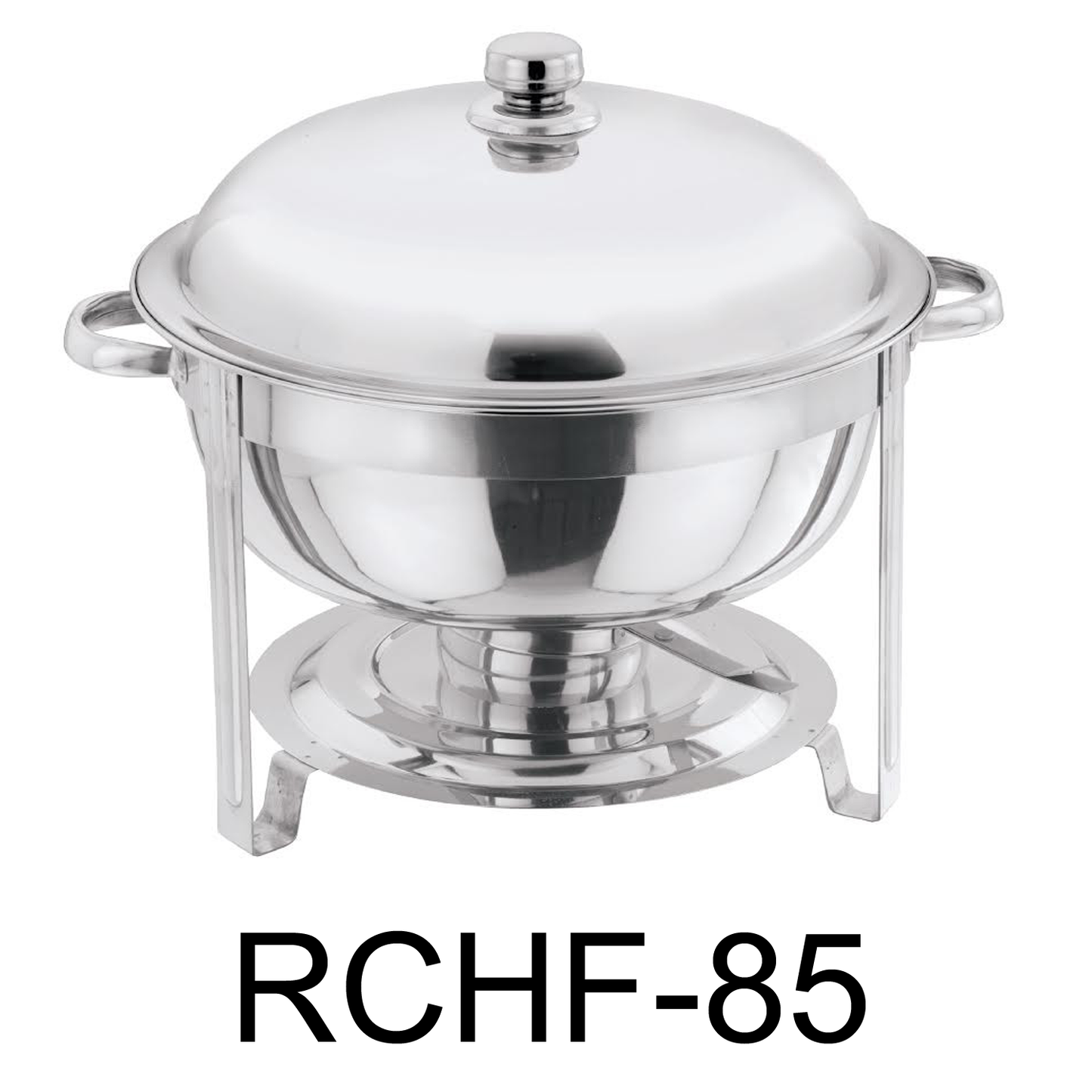 8.5 QT Deluxe Round Stainless Steel Accent Soup Chafer