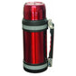 1500ml Red Insulated Travel Pot Wide Mouth Water Bottle