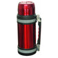 1000ml Red Insulated Travel Pot Wide Mouth Water Bottle