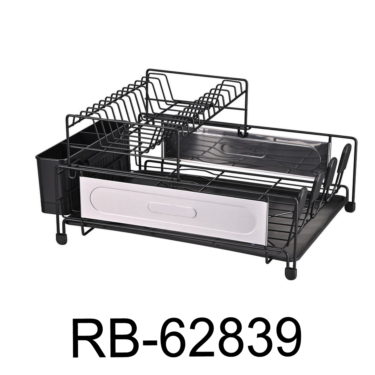 2 Tier Stainless Steel and Self-Draining Rack