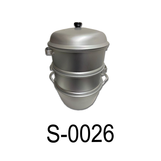 4 PC 26cm Aluminum Steamer/Tamales Pot/Manto