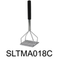 18" Square Potato Masher with Soft Grip, Chrome Plated