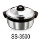 3500ml Shining Star Stainless Steel Hot Pot Casserole