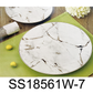 7 PC Silver Marble Cake Set