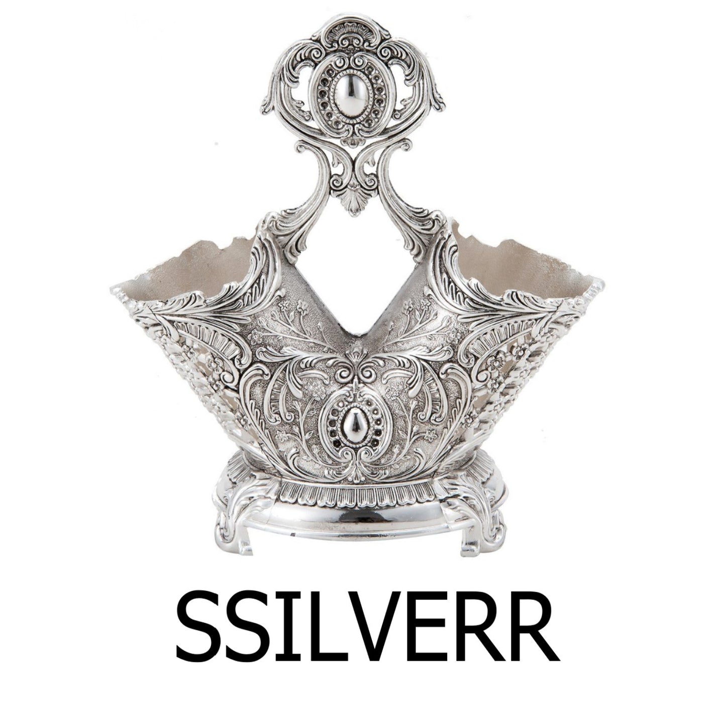 Small Silver Kitchen Rack Knife and Folk Holder