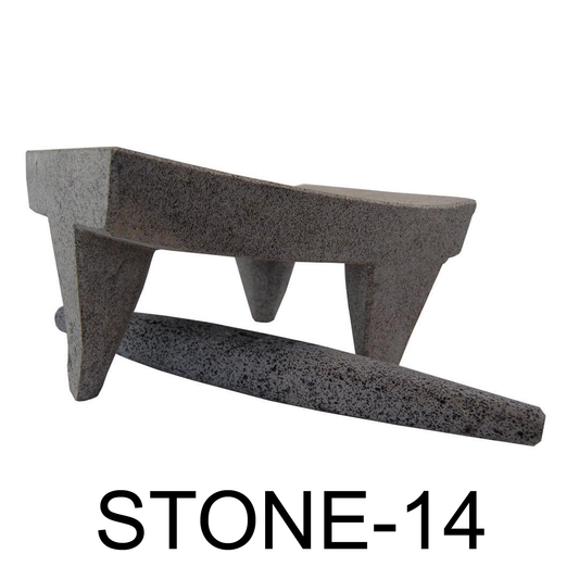 14" Volcanic Stone Metateh