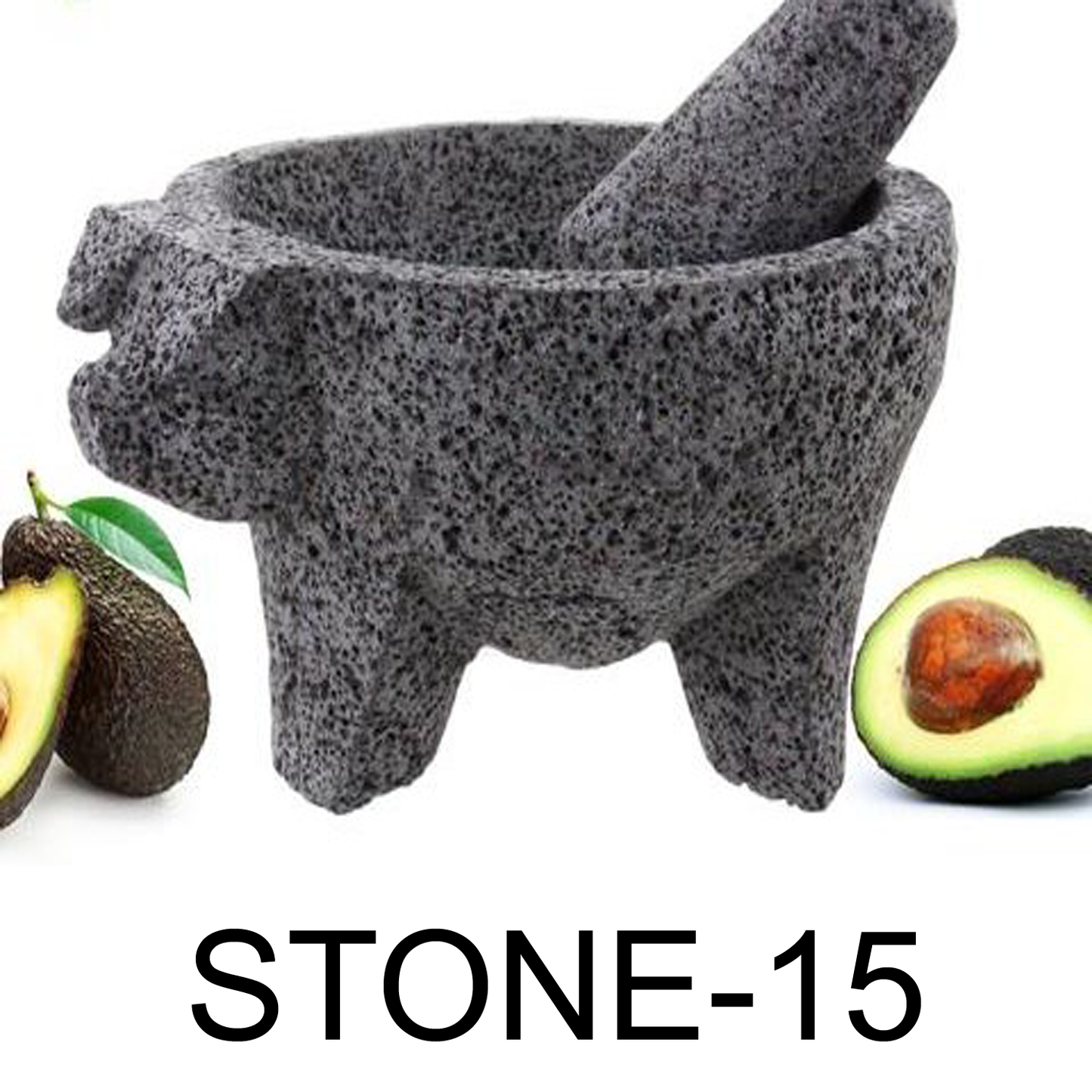 15" Molcajete Pig Face