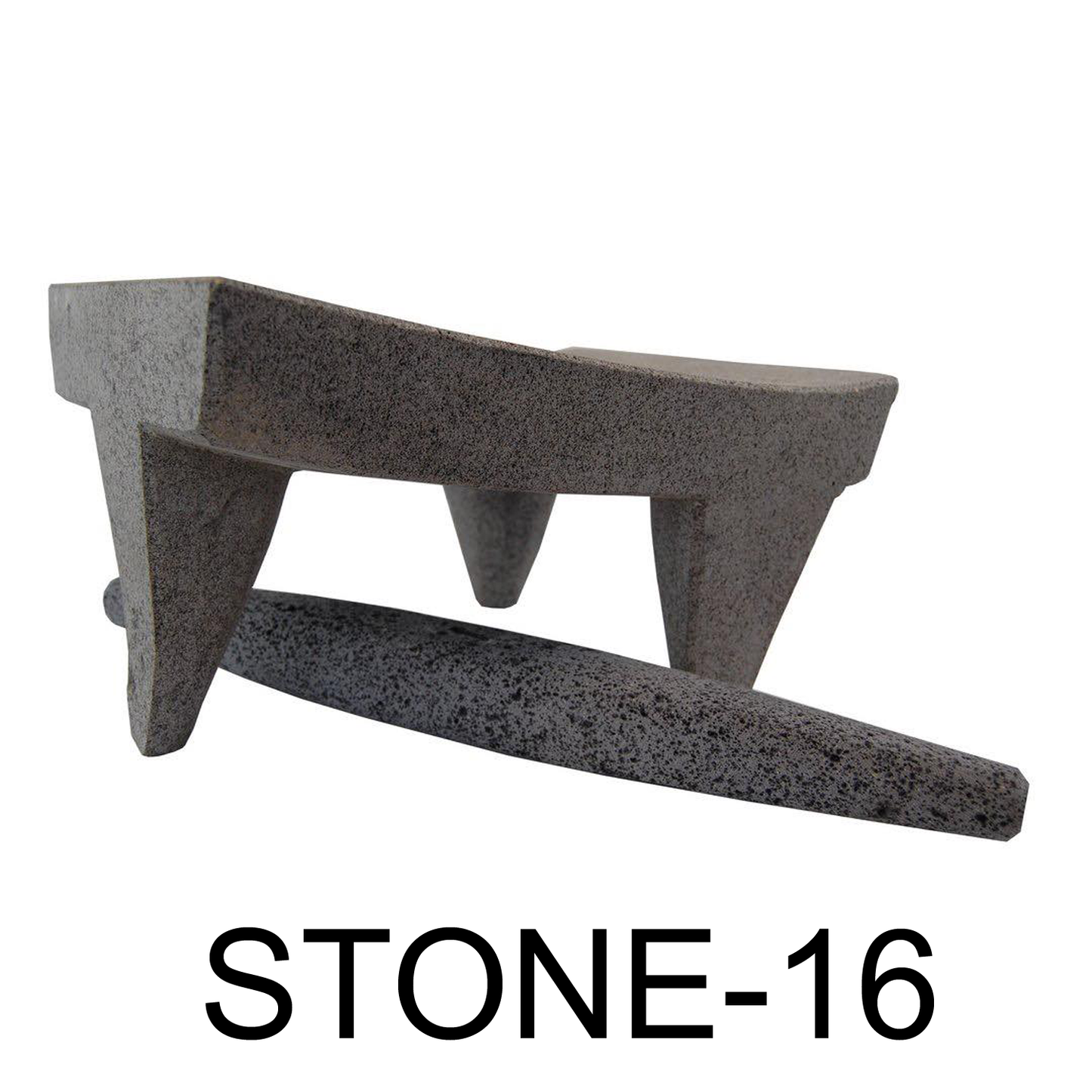 16" Volcanic Stone Metateh