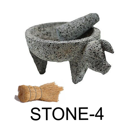 4" Molcajete Pig Face