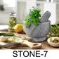 7" Solid Stone Bean Masher - Molkakheteh