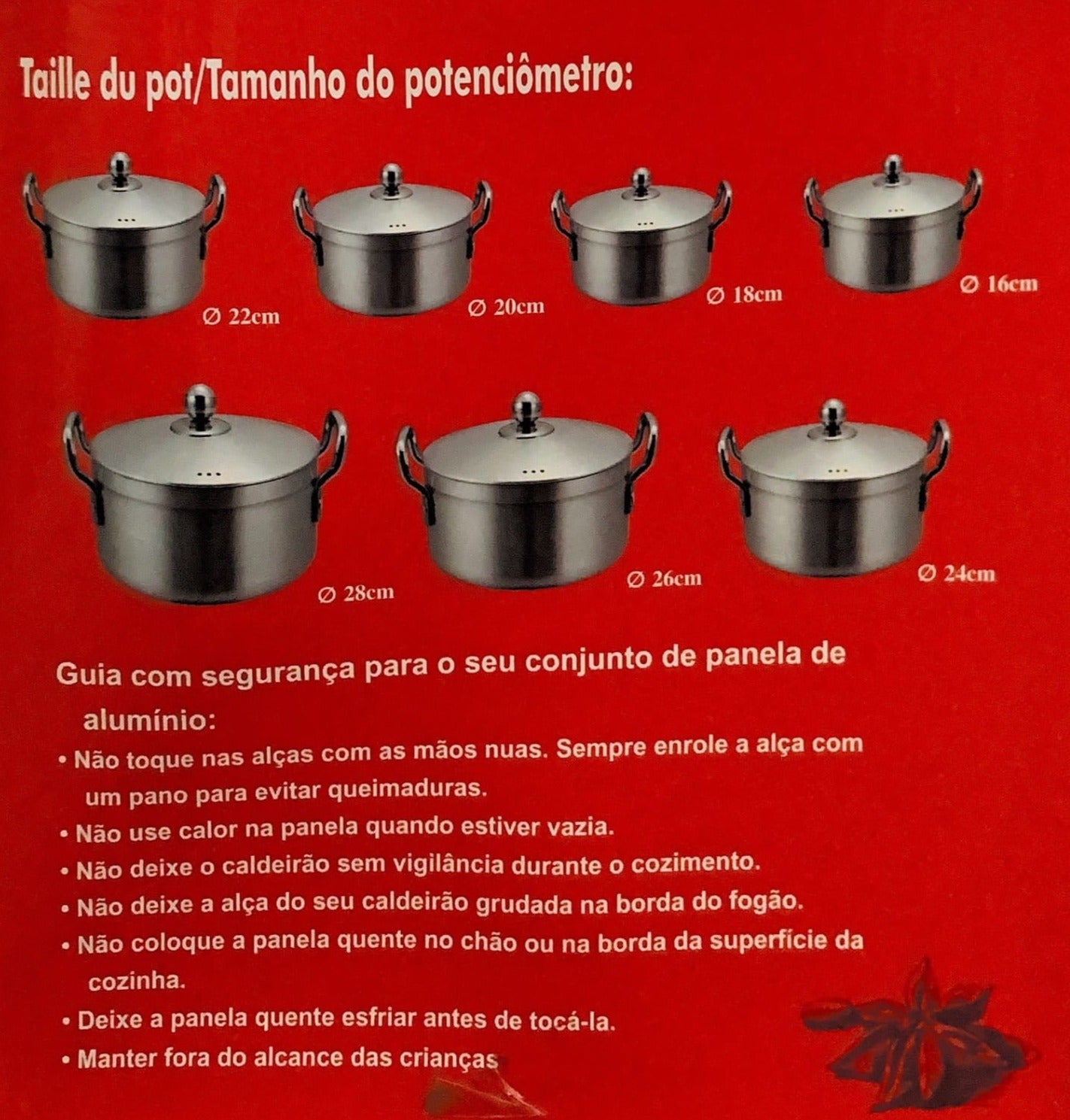 14 PC Aluminum Pot Set