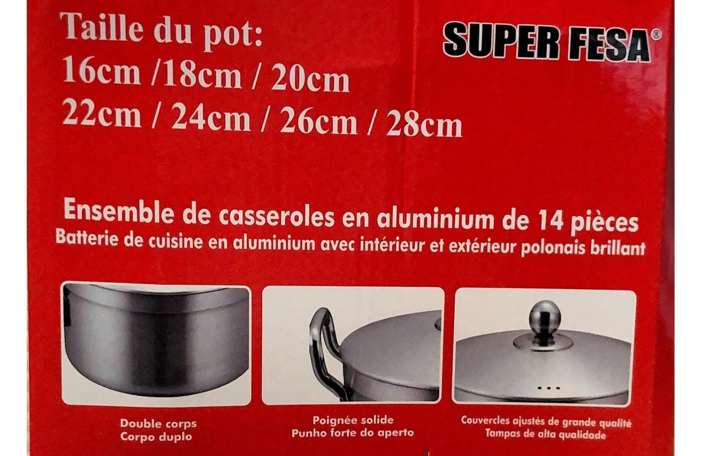 14 PC Aluminum Pot Set