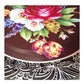 34cm Brown Floral Tray