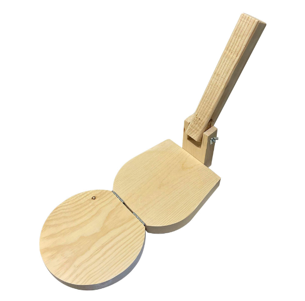 8" Wooden Tortilla Press With Mimbre Chico (Holidays Gift Set)