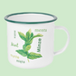 Green Enamel Coffee Mug