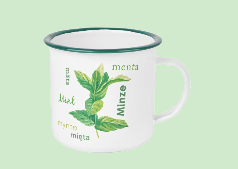 Green Enamel Coffee Mug