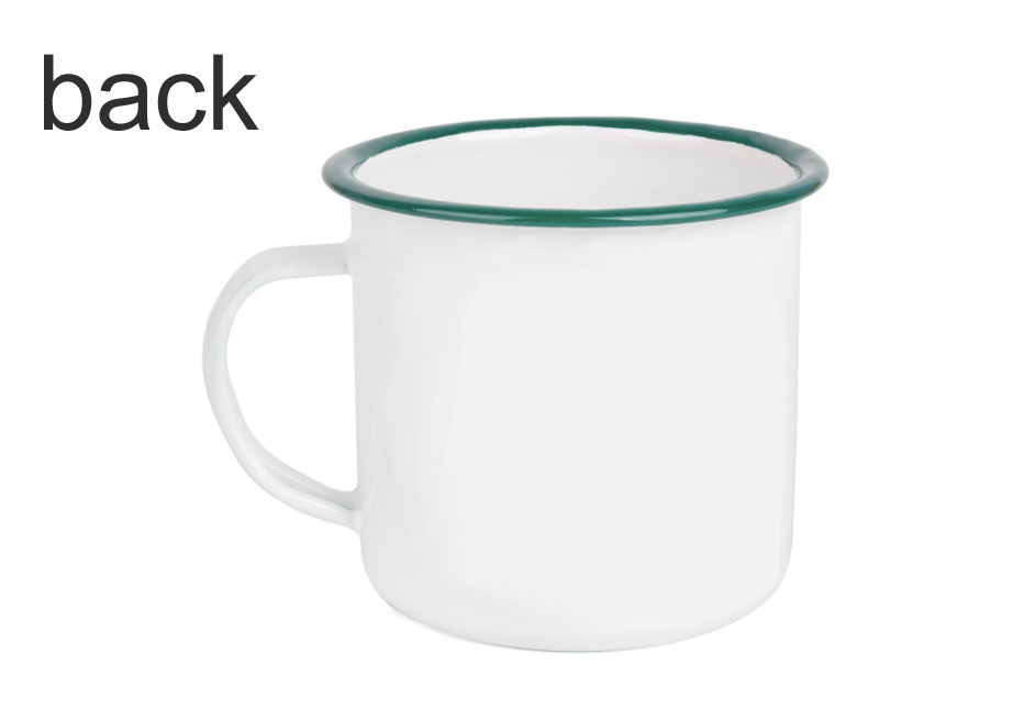 Green Enamel Coffee Mug