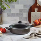 30cm Black Granite Coating Aluminum Shallow Pot