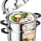 30cm Stainless Steel 3 Tier Layer Steamer