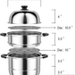 32cm Stainless Steel 3 Tier Layer Steamer