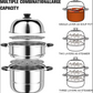 30cm Stainless Steel 3 Tier Layer Steamer
