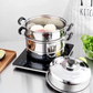32cm Stainless Steel 3 Tier Layer Steamer