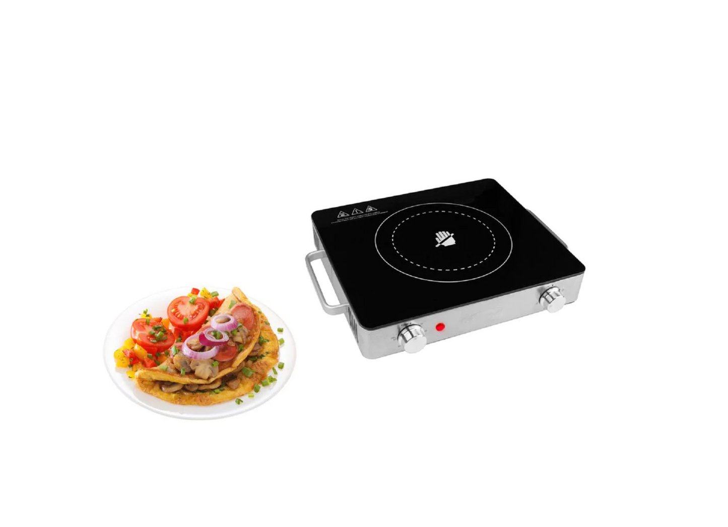Brentwood Single Infrared Electric Countertop Burner With Timer
