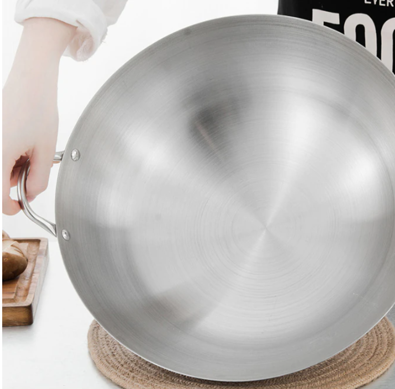 10 Stainless Steel Wok