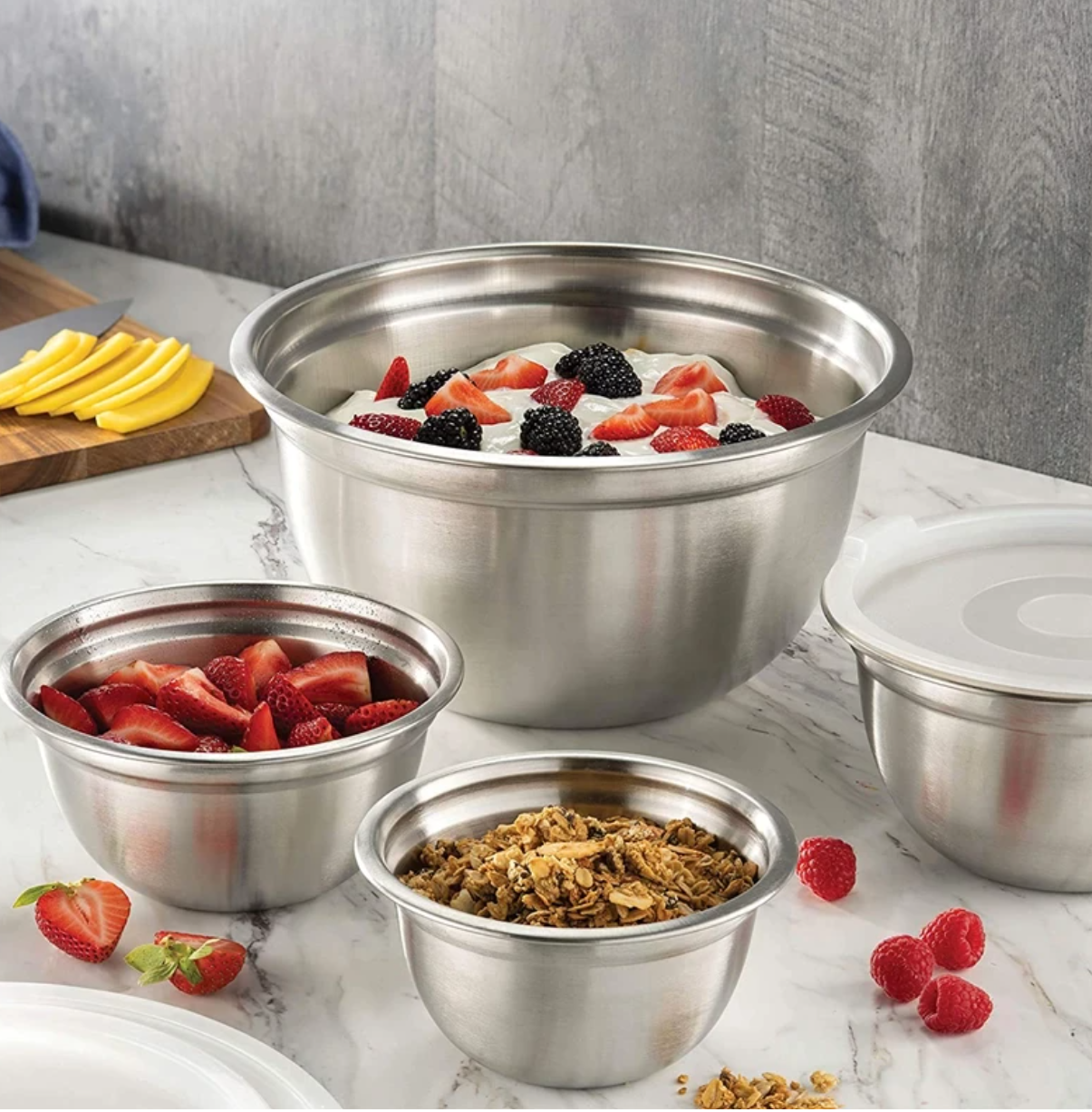 24cm Stainless Steel Basin Mixing Bowl