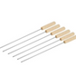 8 PC BBQ Kebab Skewer with Wooden Handle Set