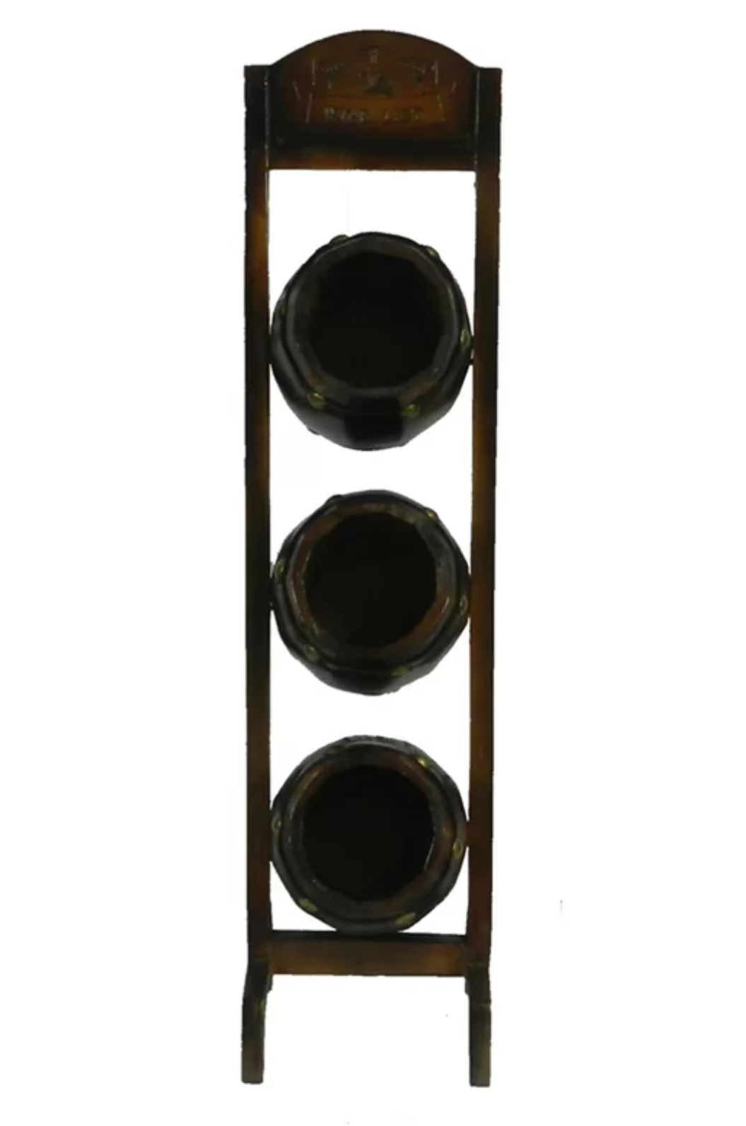 Luisa Tabletop Wine Bottle Rack in Brown