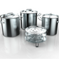 3 PC Big Size Stainless Steel Tamales Stockpot with Steamer Rack