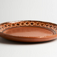 18cm Brown Round Clay Plate