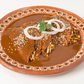 18cm Brown Round Clay Plate
