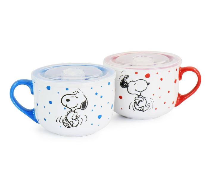 4 PC 25 oz Soup Cup Vented Lid