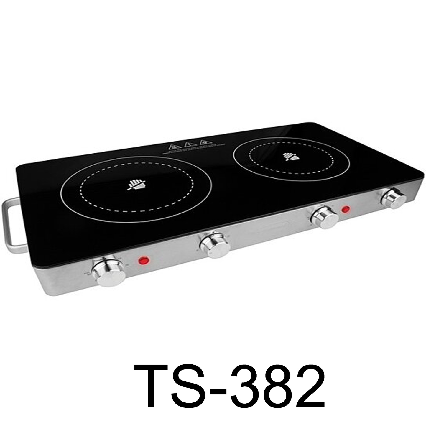 Double Infrared Electric Countertop Burner With Timer