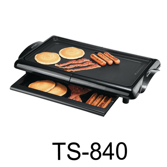 20" Non-Stick Electric Griddle with Drip Pan