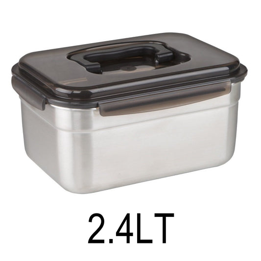 2.4L Basic Food Container With Black Lit And Handle
