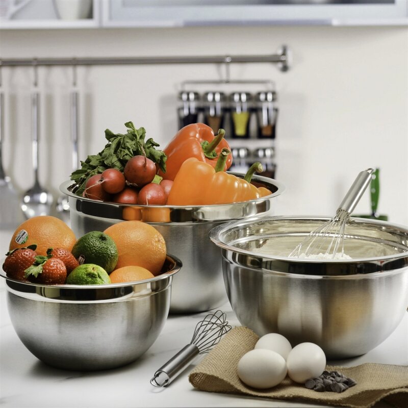 3 PC Stainless Steel Mixing Bowls Set