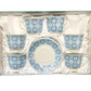 12 PC Cobalt Bohemian Tea Set