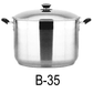 35 QT Stainless Steel Induction 18/10 Stockpot