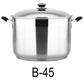 45 QT Stainless Steel Induction 18/10 Stockpot