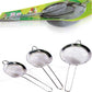 3PC Stainless Steel Stainer Set-LARGE