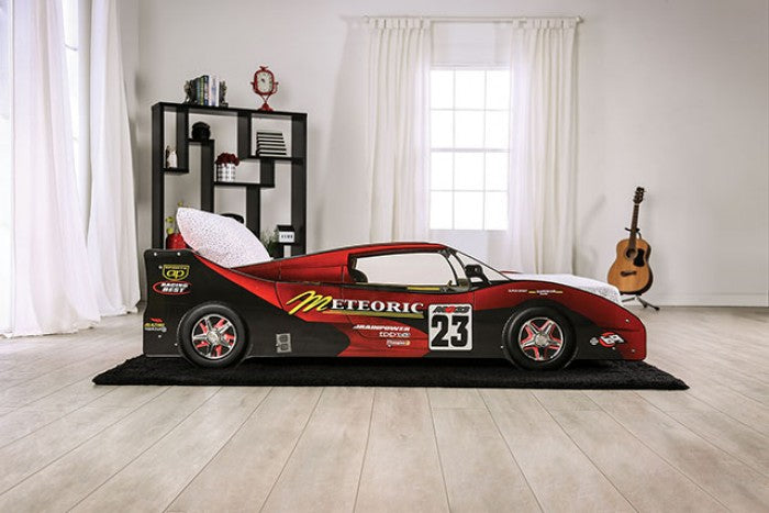 Red Dustrack Twin Bed Frame