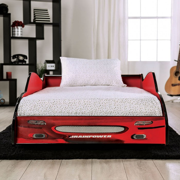 Red Dustrack Twin Bed Frame