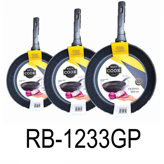 3 PC Granite Non-stick Frying Pan Set