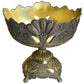 Large Gold Plated Metal Fruit Bowl
